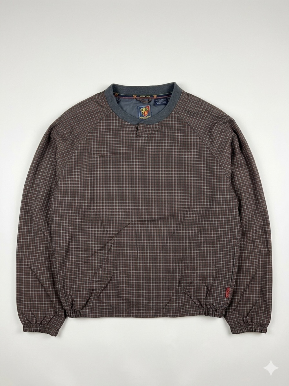 VTG Sunice Fletcher Golf Plaid Windshirt Pullover - Men’s Medium